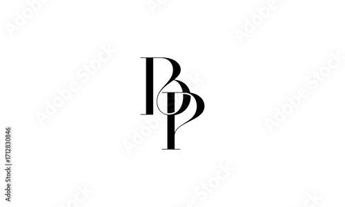 BP initial letters, monogram logo