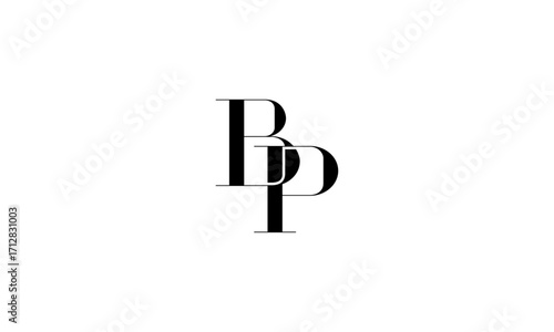 BP initial letters, monogram logo