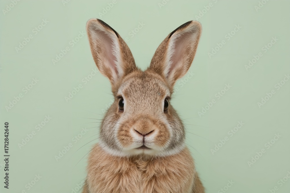 Obraz premium Easter rabbit close-up shot