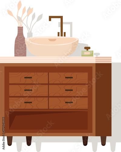 bathroom interior with a bathroom