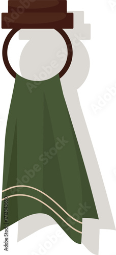 illustration of a hat and scarf