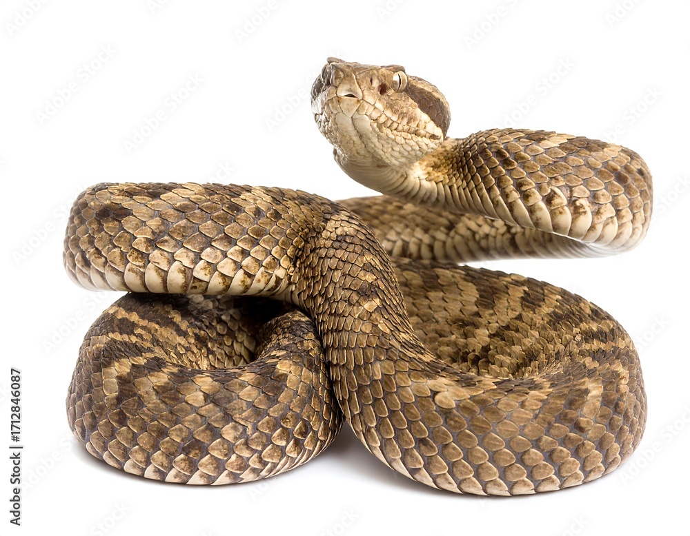 Fototapeta premium Venomous snake coiled