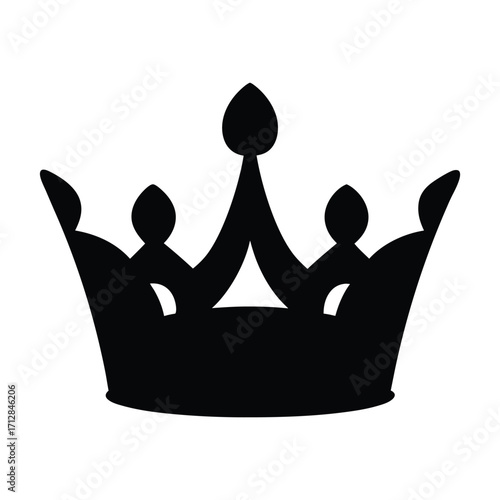 Download royalty crown vector illustration black silhouette king queen prince princess tiara design 90