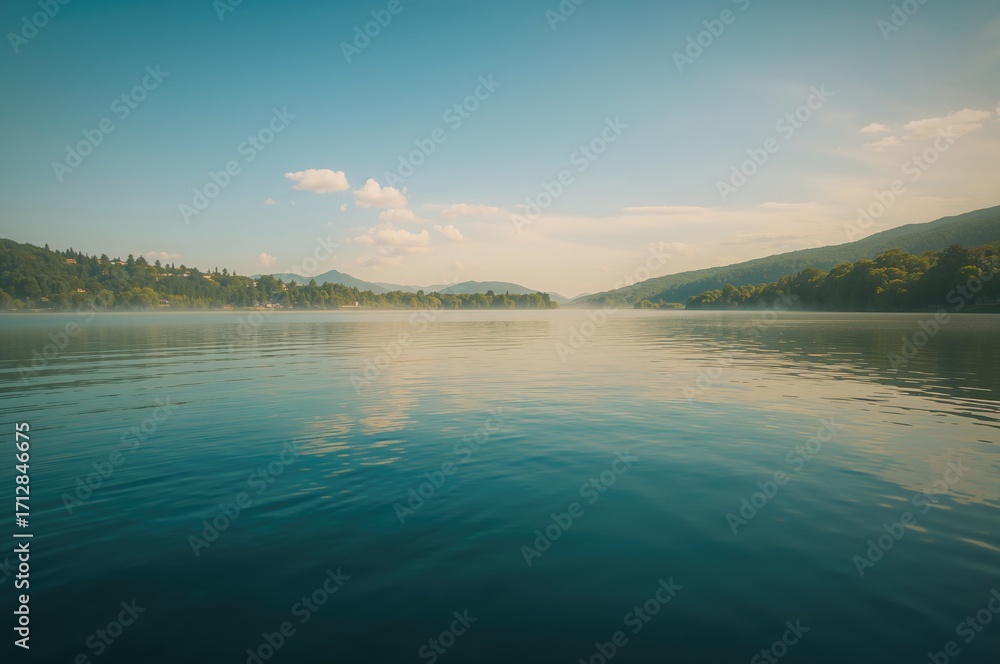Fototapeta premium Serene Water Body Scenery