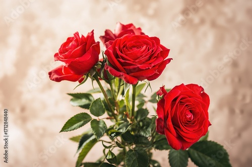 Red Roses captured using a high-resolution DSLR camera