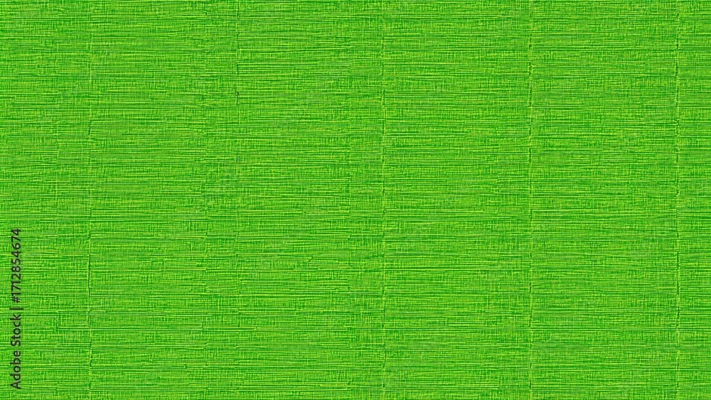 Fototapeta premium Intricate bright green woven basket design with striped pattern, suitable for crafting and artistic projects.