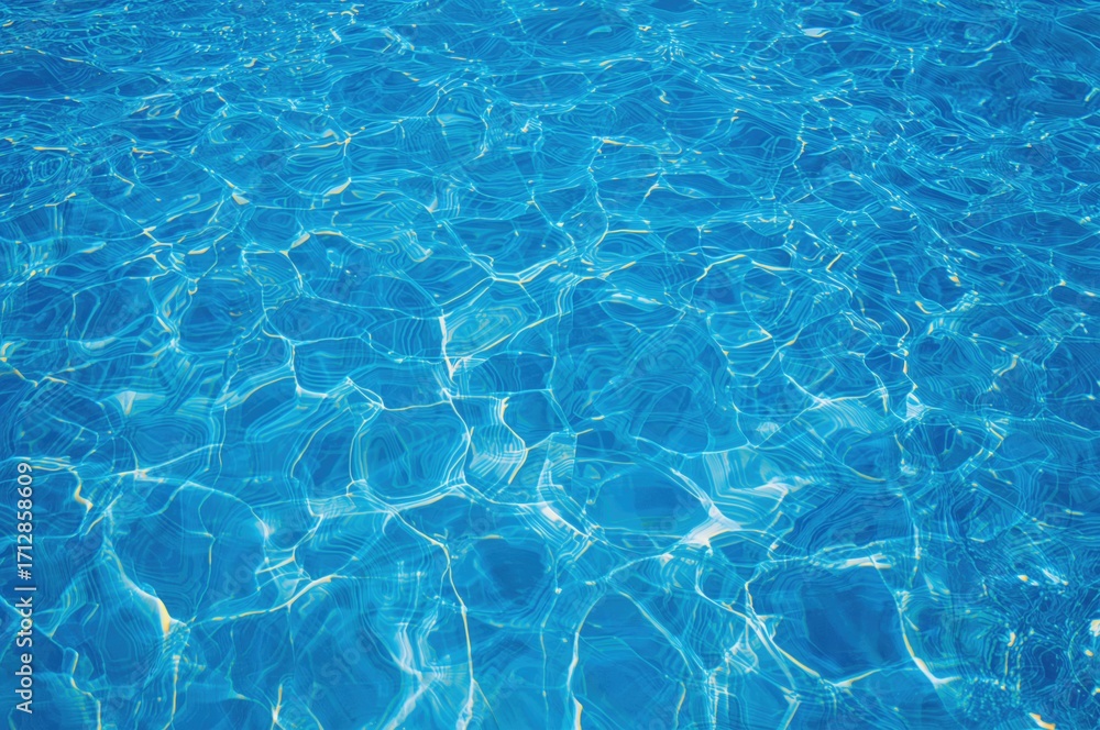 Obraz premium Sunlight reflections creating ripples on the water surface