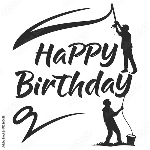 Calligraphy, handwriting, calligraphy, text, birthday, celebration
