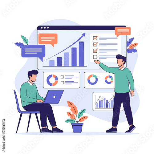 Business analytics and data visualization for strategic planning.
