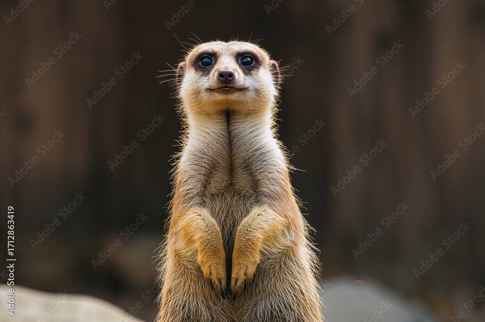 Fototapeta premium Alert meerkat on the watch