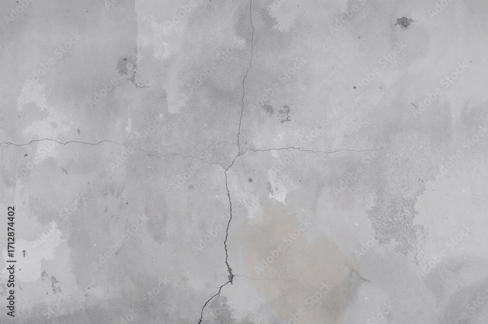 Obraz premium Detailed close-up of a rough concrete wall showing cracks and flaws
