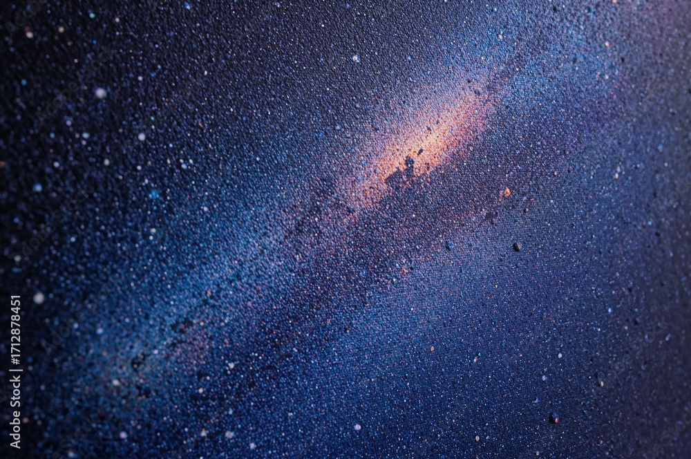 Obraz premium Handcrafted cosmic-themed poster