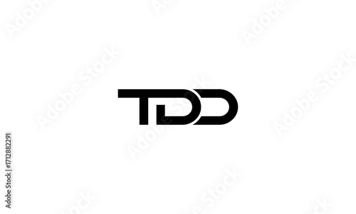 TDD initial letters, monogram logo