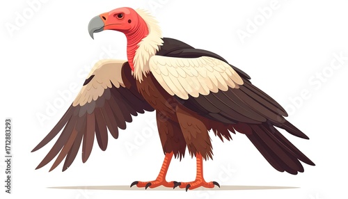 Bird of prey,  profile view