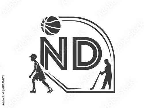 Professional Photographer Logo Design with N & D Initial