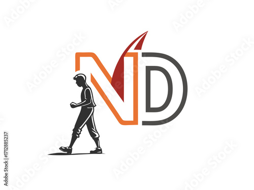 Professional Photographer Logo Design with N & D Initial
