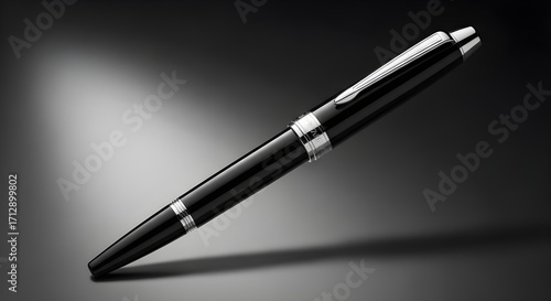 Wallpaper Mural Black Fountain Pen Isolated on Dark Background Torontodigital.ca