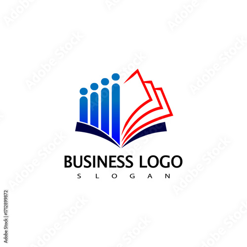 Business Education Logo. Finance Education Logo Design
