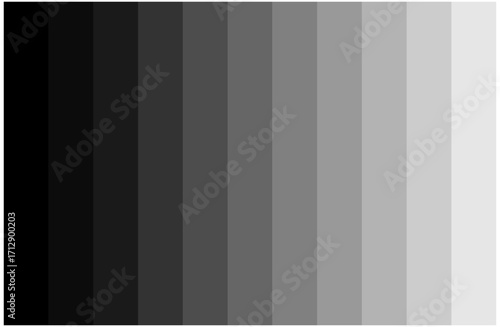 Black Color Shades Swatches Set Pantone Palette Abstract Graphic Design Vector