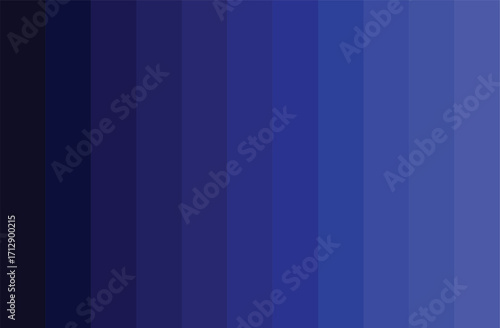 Blue Color Shades Swatches Set Pantone Palette Abstract Graphic Design Vector