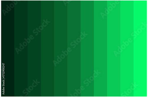 Green Color Shades Swatches Set Pantone Palette Abstract Graphic Design Vector