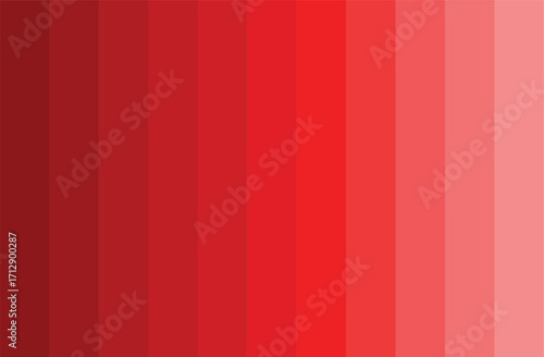Red Color Shades Swatches Set Pantone Palette Abstract Graphic Design Vector