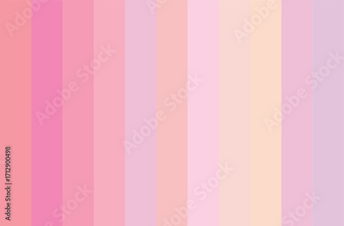 Multicolor Pink Shades Swatches Abstract Set Pantone Palette Graphic Design Vector