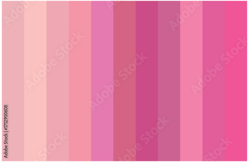 Colorful Pink Shades Swatches Abstract Set Pantone Palette Graphic Design Vector