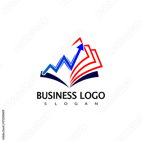 Business Education Logo. Finance Education Logo Design
