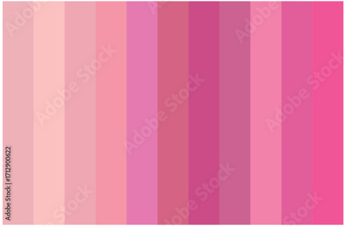 Colorful Pink Shades Swatches Abstract Set Pantone Palette Graphic Design Vector