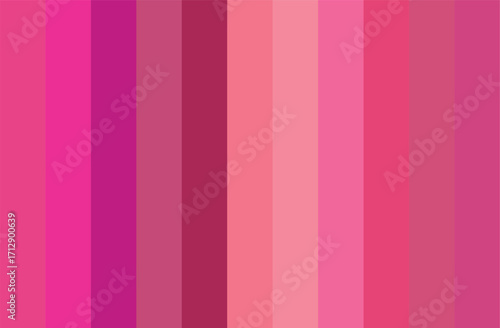 Pink Multicolor Shades Swatches Abstract Set Pantone Palette Graphic Design Vector