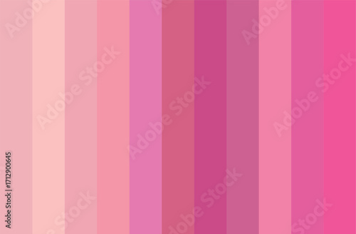 Colorful Pink Shades Swatches Abstract Set Pantone Palette Graphic Design Vector
