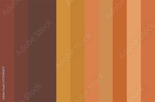 Multicolor Brown Shades Swatches Abstract Set Pantone Palette Graphic Design Vector