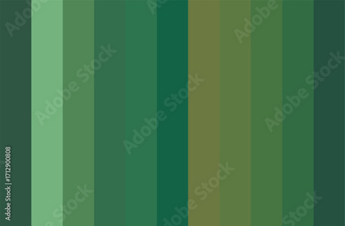 Green Colorful Shades Swatches Abstract Set Pantone Palette Graphic Design Vector