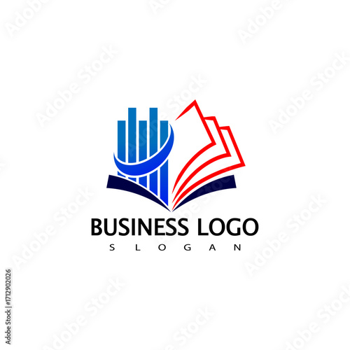 Business Education Logo. Finance Education Logo Design
