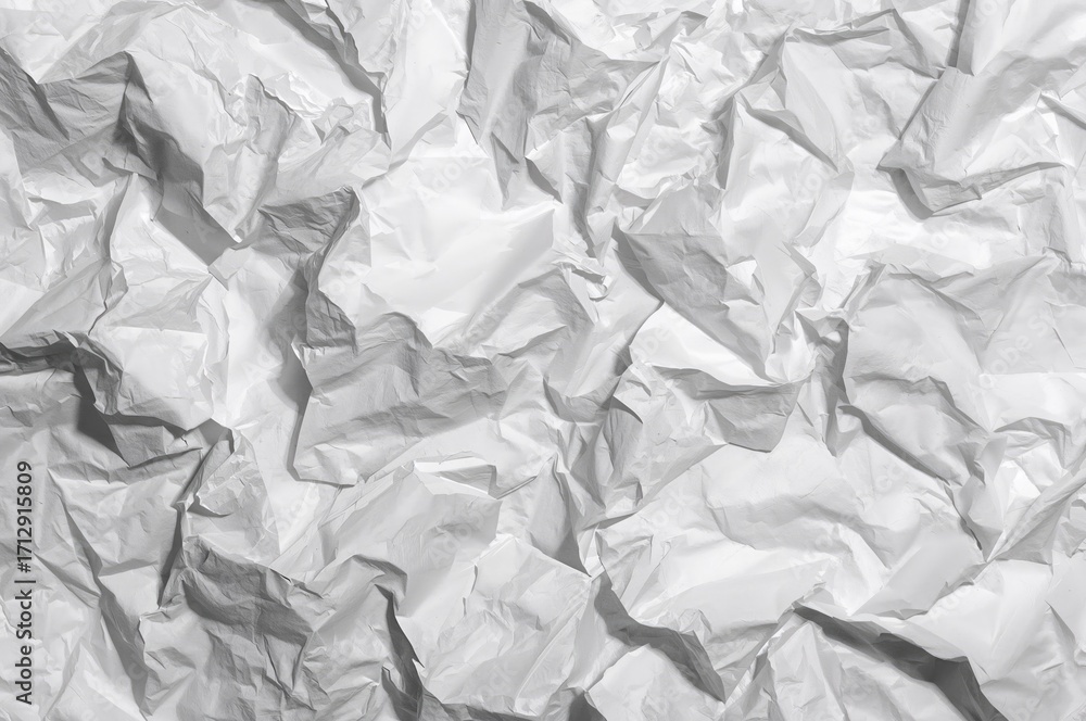 Obraz premium Background texture of a wrinkled and folded white paper poster