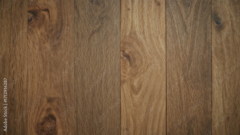Naklejka premium Decorative wooden plank with distinctive patterns, well-suited for furniture applications such as flooring, doors, and various indoor settings.