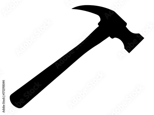 hammer simple silhouette vector,hammer icon