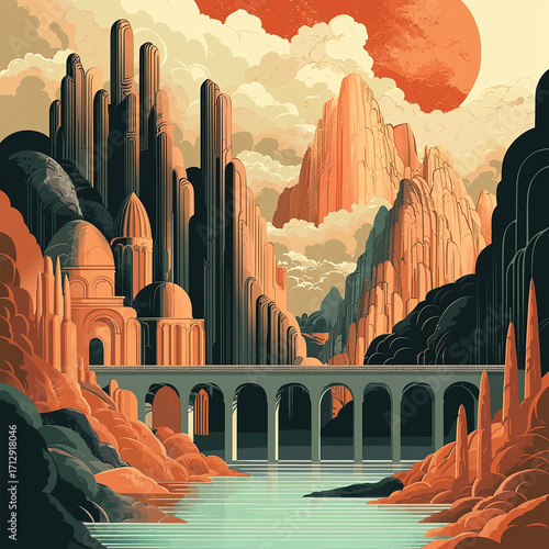 landscape, sky, mountain, mountains, nature, sunset, sunrise, lake, cloud, forest, clouds, sun, tree, hill, valley, water, view, sea, blue, panorama, beauty, morning, dawn, fog, snow
