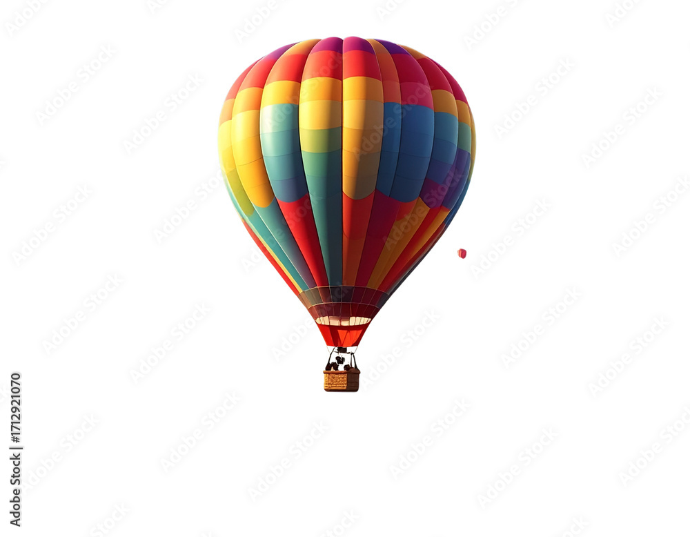Naklejka premium Hot air balloon, PNG