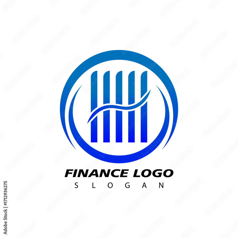 Obraz premium Finance and Accounting Logo Design Vector