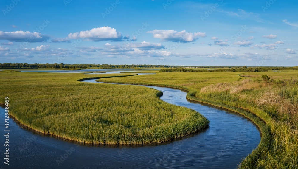 Obraz premium Coastal salt marsh landscape