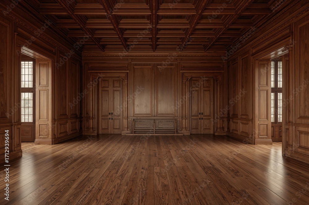 Fototapeta premium Rustic wooden room interior