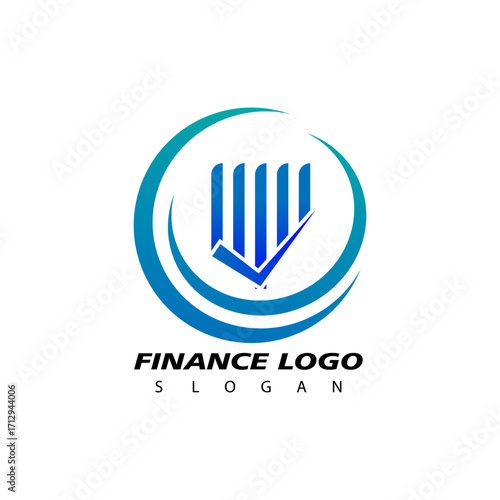 Finance and Accounting Logo Design Vector. Vector illustration