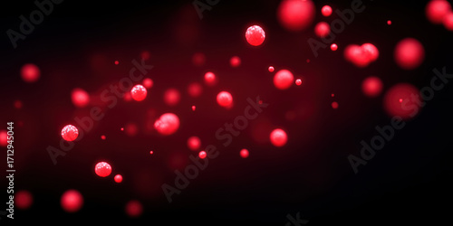 Black friday Luxury minimal for fashion or tech, Black Friday tech luxury fashion minimal style with glowing red particles floating in dark space