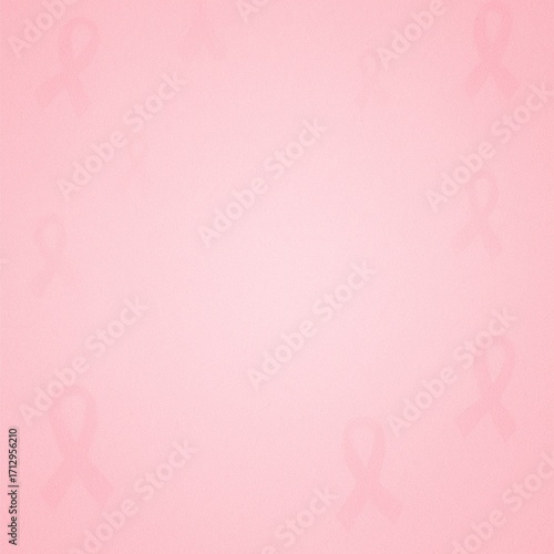 Realistic pink ribbon symbol on clean white background