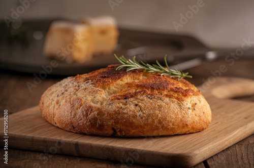 Classic loaf baked in a woo...
