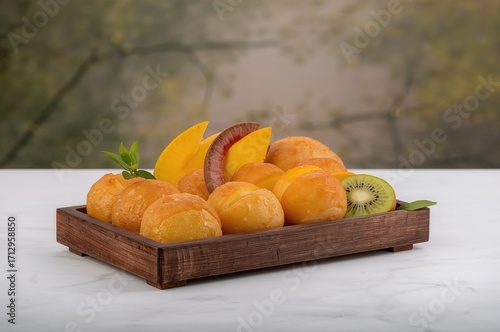 Delicious filled pastry ser...