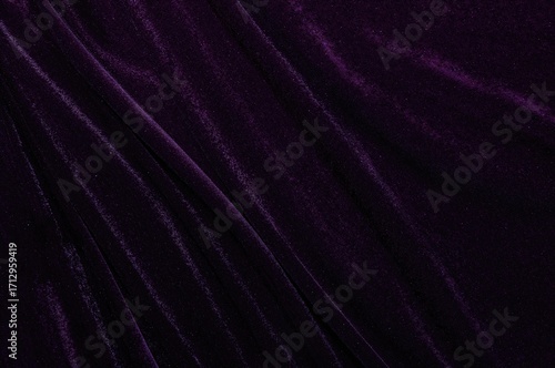 Deep purple velvet textile ...