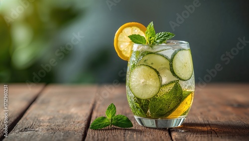 Refreshing summer detox dri...